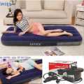 intex air mattress single 75''x30''x10'' with electric pump single air mattress. 