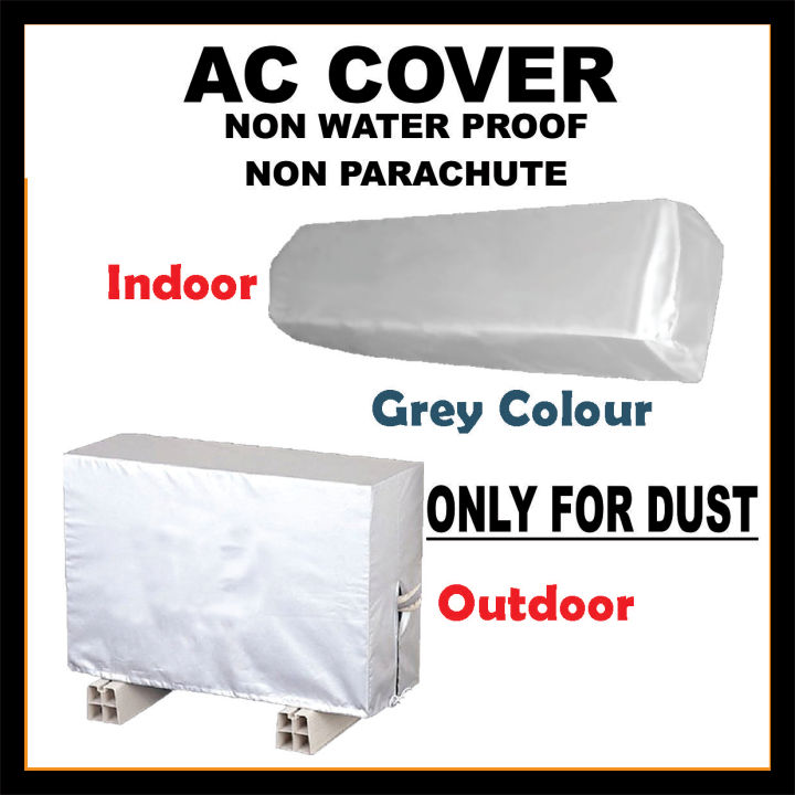 AC Dust Cover Indoor and Outside Units, Dust Proof Split AC Cover For 1.5 Ton nonwoven 1.5 ton waterproof To Anti-Dust Protection Cover for Home Appliances 1.5 Ton