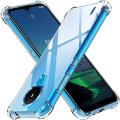 For Nokia 1.4 Back Cover Shockproof Transparent Soft TPU Silicone Protector Phone Case with Shock Absorption Bumper Corners. 