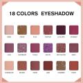 18 Colors Nude Shimmer Eyeshadow Palette Matte Pigment Shimmer Diamond Eye Palette. 