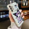 chenyyka For Samsung A33 5G A53 5G A73 5G M33 M53 5G Case Cartoon Cute Kuromi Pattern New Design Side Plating Silicone Phone Casing Full Lens Cover Camera Shockproof Shell Protection Softcase. 