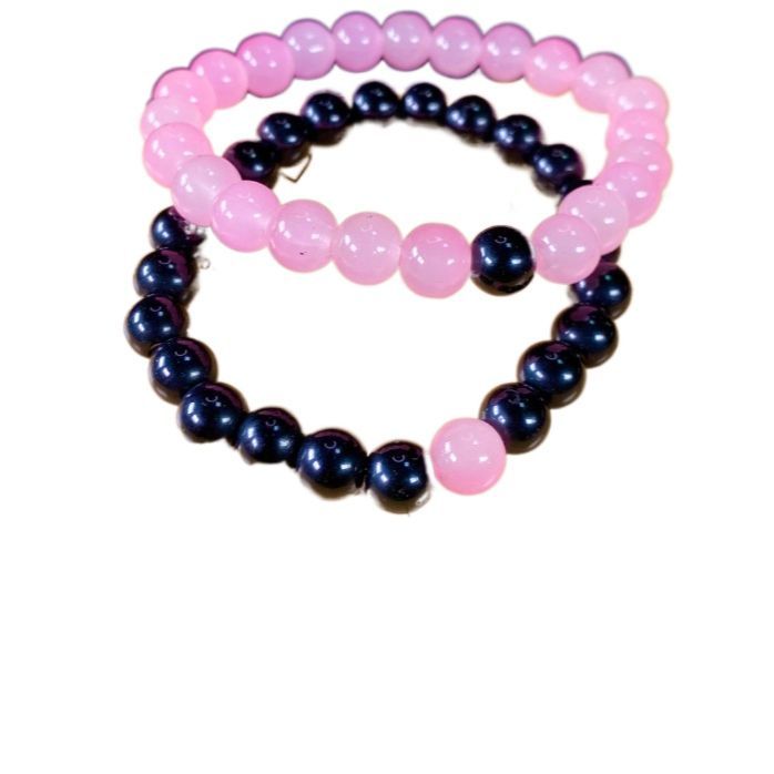 Couple%20Bracelet-%20Black%20with%20pink%20%20Beads%20-%20classic%20design-%208mm%20size%20beads-%20for%20boys%20&%20girls%20both-%20bff-%20couple%20-%20Image%203