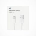 Apple iPhone Genuine Lightning Cable USB to Lightening Data Charging Cable Charger for iPhones (1m)-White. 