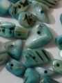 Mix Synthetic Stone Sea Green Beads Of Mix Sizes And Shapes. 60 to 40gms Beads, Aesthetic Beads For DIY Jewelry Making, Jewelry, Dress Accessories, Crafts, and Home Décor. 
