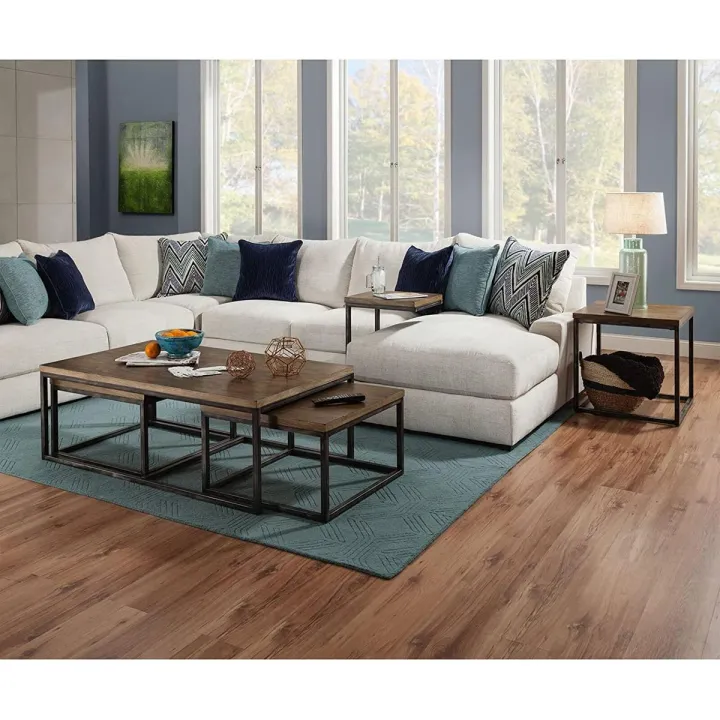 3 Piece Center Table Set and Nesting Tables Set With 2 Small Table Wrought Iron Table Set Table For T.v Lounge and Drawing Room