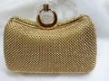Elegant Golden Bridal Clutch. 