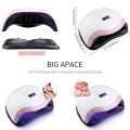 Aokyom 168 W UV Nail Dryer Lamp Professional Quick Drying 4 Timer 10s,30s,60s,99s, 36 LEDs, Large LCD Screen Removable Base for Semi-Permanent Gel and Nail Polish. 