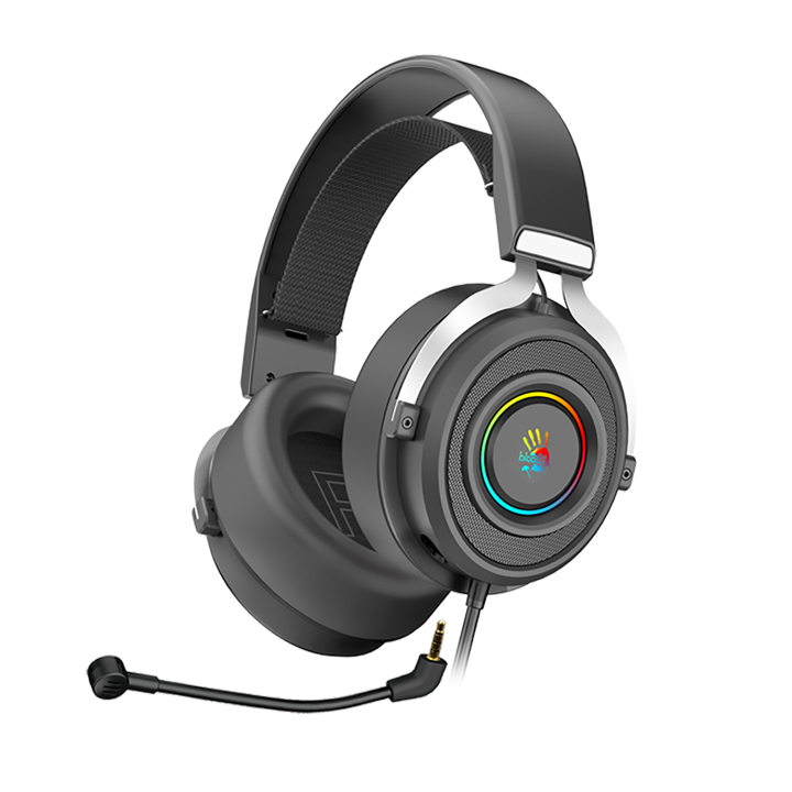 Bloody G535 Virtual 7.1 Surround Sound Gaming Headset - RGB Flow Backlit - USB - Noise Canceling Mic - For PC, Laptop, PS4, PS5