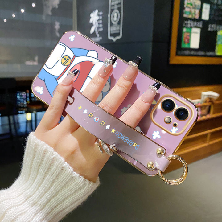 dienya%20For%20vivo%20Y55%205G%20Case%20With%20Wristband%20New%20Design%20Phone%20Case%20For%20Girl%20Women%20Thin%20Pattern%20Cartoon%20Doraemon%20Cat%20Shockproof%20Plating%20Silicone%20Casing%20Full%20Cover%20SoftCase%20Protection%20Cases%20-%20Image%208