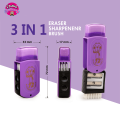 Zhengda All In 1 Pencil Sharpener Eraser & Brush Single Piece. 