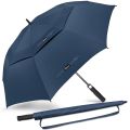 Umbrella Windproof Strong 54/62/68 Inch,Extra Big Golf Umbrellas Automatic Open - Gents Umbrella Double Canopy. 
