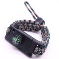 Umbrella rope bracelet knife outdoor lighter knife multi-function bracelet bracelet for survival outdoor adventure camping. 