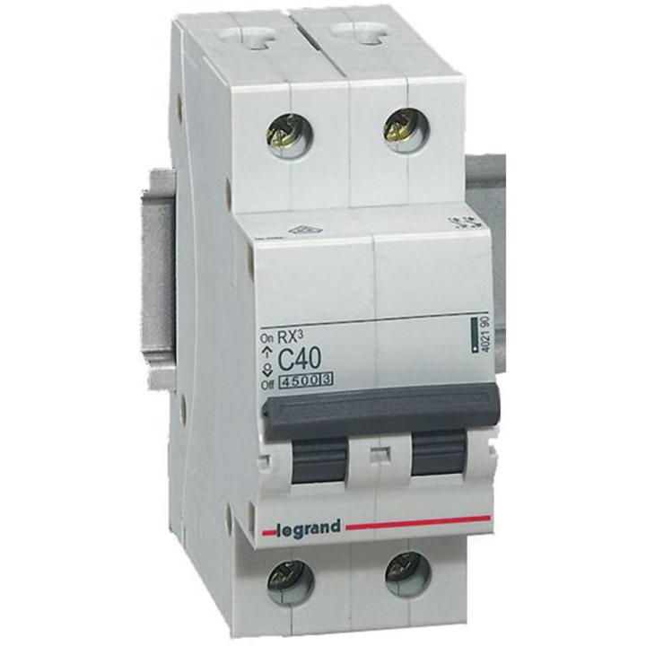 Double Pole Circuit Breaker Legrand 6, 10, 16, 20, 25, 32, 40, 63, Amp