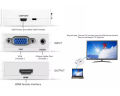 VGA to HDMI Adapter Converter Cable - Full HD 1080p with Audio Support. 