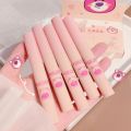 MAGIC CASA 5Pcs/set Cute Bear Matte Velvet Lip Gloss Set Waterproof Long-lasting Liquid Lipstick Red Lips Tint Korean Makeup Cosmetic. 