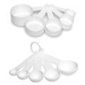 10pcs Black Plastic Measuring Spoons Cups Measuring Set Tools For Baking Coffee. 