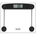 Salter 9208 BK3R Compact Glass Electronic Scale, Bathroom, 180 Kg Max Capacity, Easy Read, Step On, Toughened Glass Platform, Minimalist Design, 300 mm x 250 mm, Black/Clear. 