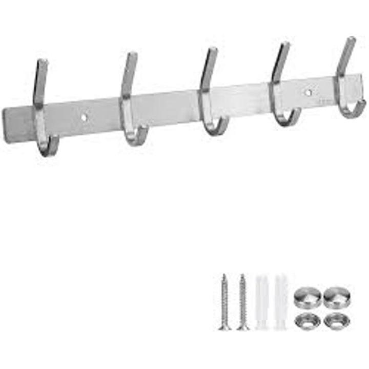 Clothes Hook 5 hooks stainless steel