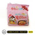 Samyang Ramen Bulduk Noodles Korean Carbonara Flavour 130g pack of 5 family pack ( PINK ) imported noodles HALAL Certificate. 