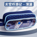 Multi-layer Pencil Holder Zipper Pencil Pouch Large Capacity Pencil Pouch Three-layer Pencil Bag Transparent Pencil Case. 