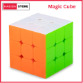 High Quality Rubik Cube 3x3 Stickerless Fast Speed Magic Cube for Kids Early Learning - 3x3 Cube Puzzle. 