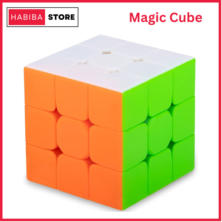 High Quality Rubik Cube 3x3 Stickerless Fast Speed Magic Cube for Kids Early Learning - 3x3 Cube Puzzle