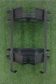 DOUBLE CORNER SHELF  (BLACK). 