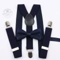 Imported Broad Strip high quality Suspender + Bow Tie for Unisex. 