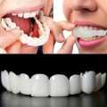 Perfect Smile Snap-On Veneers – Realistic Silicone Denture Covers for Upper & Lower Teeth. 