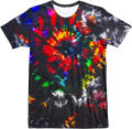 Unisex Retro Tie Dye T-shirt for Men Women 70S 80S Hippies Senior Tie-Dye Tee Tshirt 3d printing Vintage clothing. 