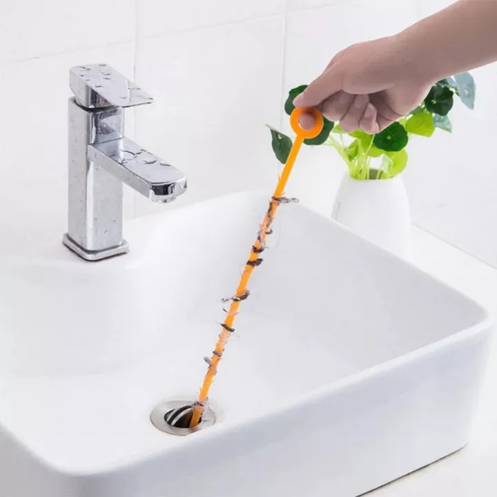 1PC Kitchen Sink Cleaning Hook Sewer Dredging Spring Pipe Hair Dredging ...