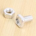 100 Packs Greenhouse Nuts and Bolts Square Head Bolts Nuts Greenhouse Repair Kit Parts Replacement Garden Supplies. 