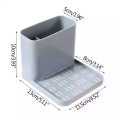 Multifunctional Bathing Wall-mounted Storage Rack Toothbrush Holder Shower Shelf Super Bathroom Accessories. 