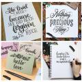 RHS Online 4PCS Calligraphy Pen Set Black Calligraphy Ink Pen Art Marker Set for Beginners Writing Drawing. 