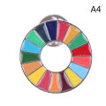 1 Pcs Enamal 17 Colors Sustainable Development Goals Brooch United Nations Sdgs Pin. 