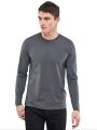 Basic Round Neck Full Sleeves T-Shirt For Men - Blue. 