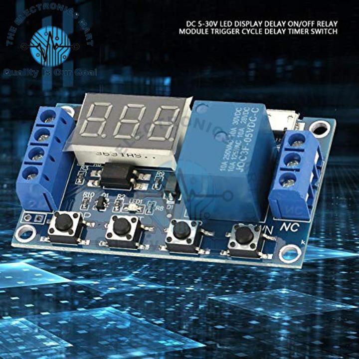 4 Button Delay Timer Relay Module 6 To 30v Dc Adjustable Timer Relay Module In Pakistan