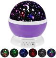 Kids Star Night Light, 360-Degree Rotating Star Projector, Desk Lamp 4 LEDs 8 Colors Changing with USB Cable, Best for Children Baby Bedroom and Party Decorations. 