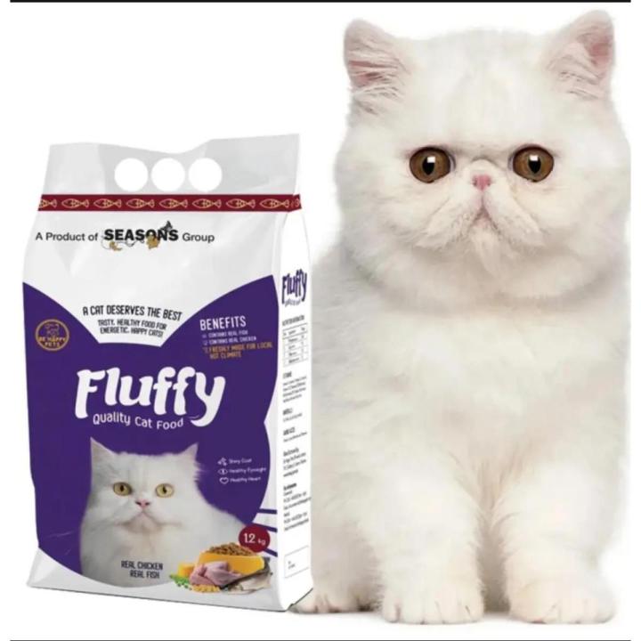 FLUFFY Cat Food 1.2 KG - Best Cat Food - Fluffy Kitten Food - Best Cat Feed - Cat Dry Food