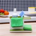3 in 1 Kitchen Sink Organizer - Draining Holder, Towel Rack, Storage Box for Soap and Sponges. 