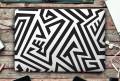Geometric ZigZag Bold Aztec Line Art Laptop Skin Vinyl Sticker Decal, 12 13 13.3 14 15 15.4 15.6 inch Laptop Skin Sticker Cover Art Decal Protector Fits All Laptops. 