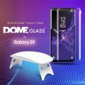 Galaxy S9 Whitestone Dome Glass Tempered Glass Screen protector with UV. 
