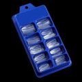 100 pcs Transparent/White Ballerina Fake Nails Coffin/Square/Almond Artificial Nails Medium Size Acrylic Nails for Nail Art Decal Full Cover Nail Tips 10 Size Transparent Fake Nails. 