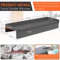 Multifunctional Sink Protector Easy-clean Stainless Steel Splash Guard Granite Silicone Edge Protector for Kitchen Bathroom. 