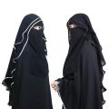 Parda-e-Khass Hijab Niqab Butterfly Chiffon Silk Jetblack Be Hijabi Exclusive. 