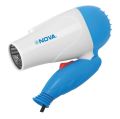 Nova Hair Dryer Electric Foldable Hair Dryer Travelling Compact Fashion Hair Styler Machine for Girls/Men/Women Drying, Portable Styling Lightweight 1000-Watt SMALL SIZE but Cute Like a toy Fan with 2 speeds (HOT AIR ONLY). 