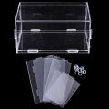 【HOT】 1Pc Disposable Mask Storage Box, Acrylic Transparent Flip Dustproof Portable Organizer. 