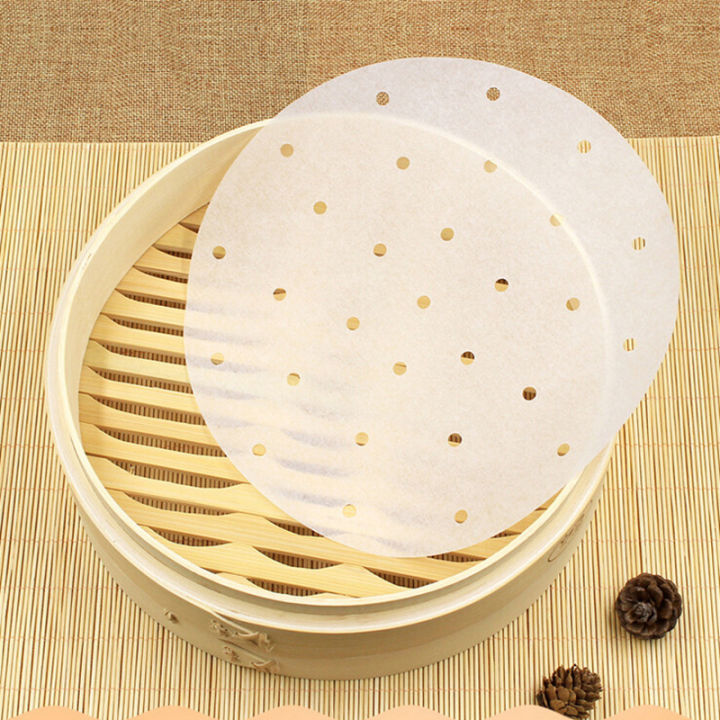 Kitchen accessories 50Pc 5/6/7/8/9/10 Inches Practical Cooking Paper Bamboo Steamer Dim Sum Paper BOYUAN