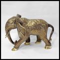 Pakistani Handmade and Hand Crafted Brass Elephant 20 Inch. 