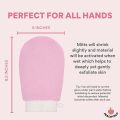 Pack of 2 Super Deals Bath Scrubber, Body Exfoliating gloves and Dead Skin Remover Exfoliating gloves. Great for Spray Tan Removal or Keratosis Pilaris, Made of 100% Viscose Fiber. 